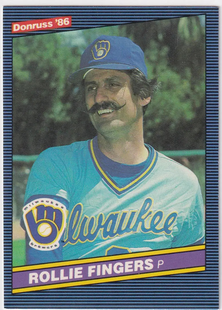 1985 DONRUSS #229 ROLLIE FINGERS- MILWAUKEE BREWERS - Baseball Card Single