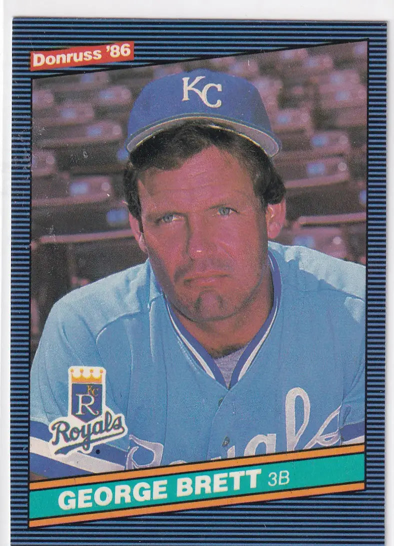 1985 DONRUSS #53 GEORGE BRETT- KANSAS CITY ROYALS - Baseball Card Single