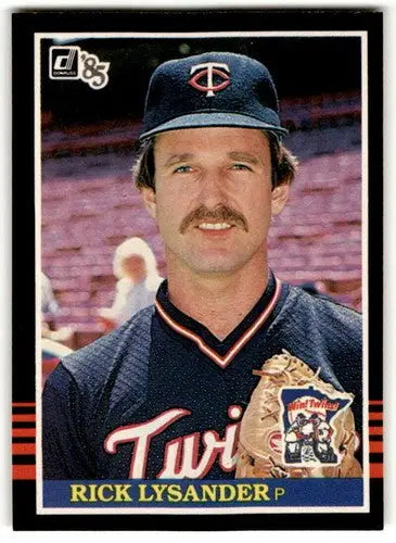 Original gloss 1985 Donruss Rick Lysander Twins baseball card in sports cards collection