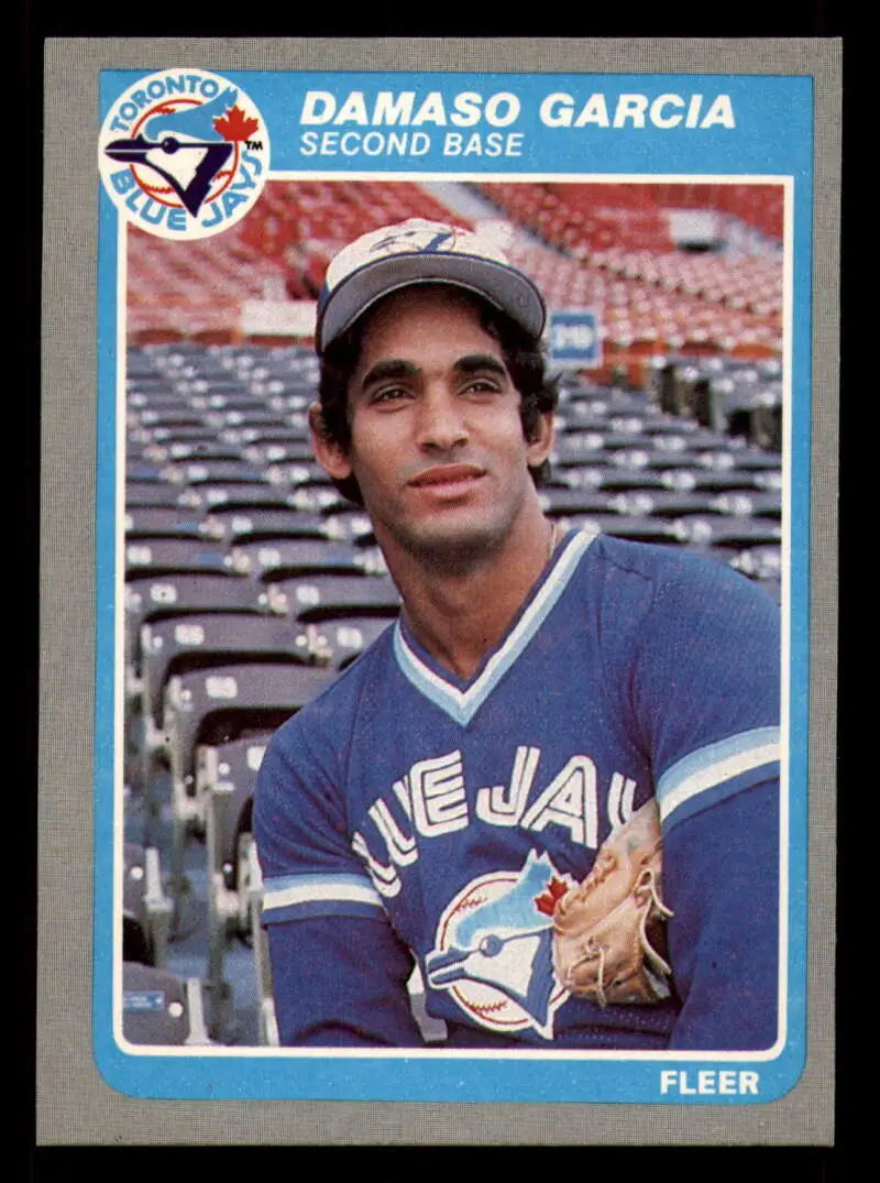 1985 Fleer #104 Damaso Garcia EX Excellent Toronto Blue Jays Baseball Card - Baseball Card Single