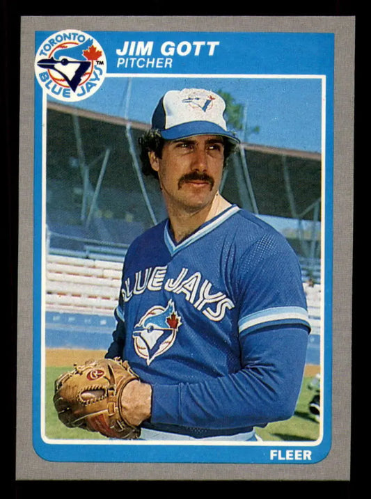 1985 Fleer #105 Jim Gott EX Excellent Toronto Blue Jays Baseball Card - Baseball Card Single