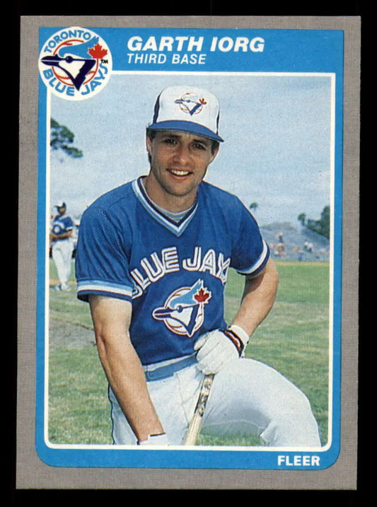 1985 Fleer #107 Garth Iorg EX Excellent Toronto Blue Jays Baseball Card - Baseball Card Single