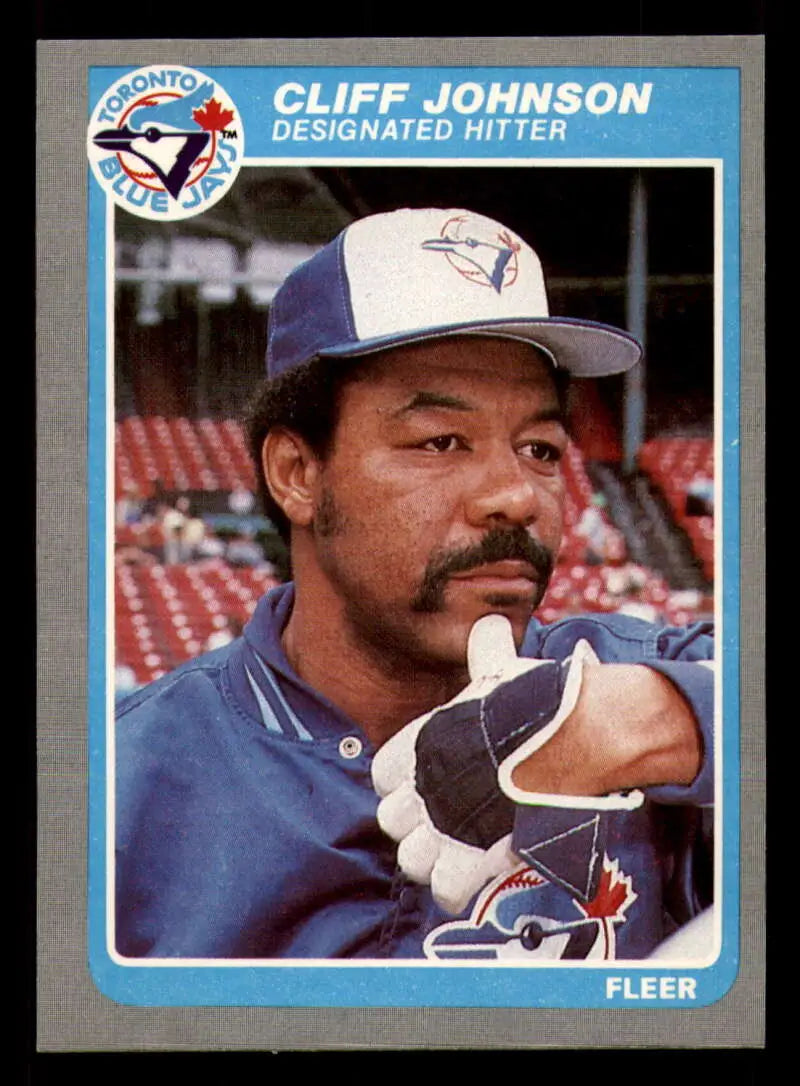 1985 Fleer #109 Cliff Johnson EX Excellent Toronto Blue Jays Baseball Card - Baseball Card Single