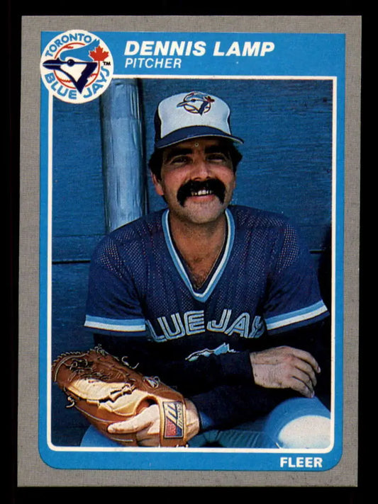 1985 Fleer #111 Dennis Lamp EX Excellent Toronto Blue Jays Baseball Card - Baseball Card Single