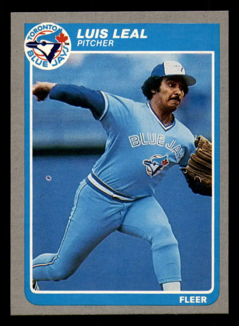 1985 Fleer #113 Luis Leal EX Excellent Toronto Blue Jays Baseball Card - Baseball Card Single