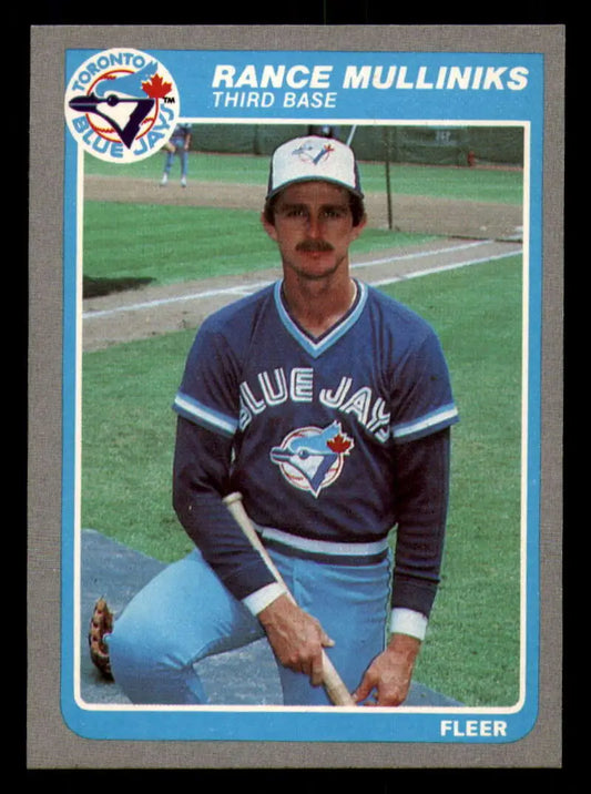 1985 Fleer #116 Rance Mulliniks EX Excellent Toronto Blue Jays Baseball Card - Baseball Card Single