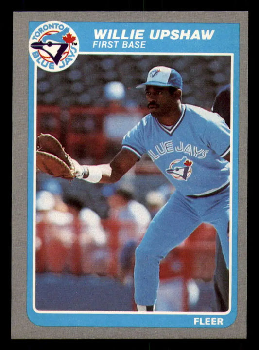 1985 Fleer #118 Willie Upshaw EX Excellent Toronto Blue Jays Baseball Card - Baseball Card Single