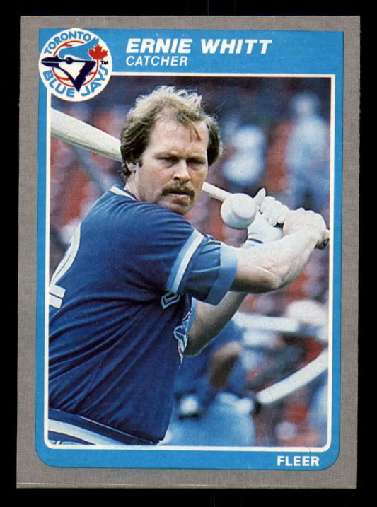 1985 Fleer #119 Ernie Whitt EX Excellent Toronto Blue Jays Baseball Card - Baseball Card Single
