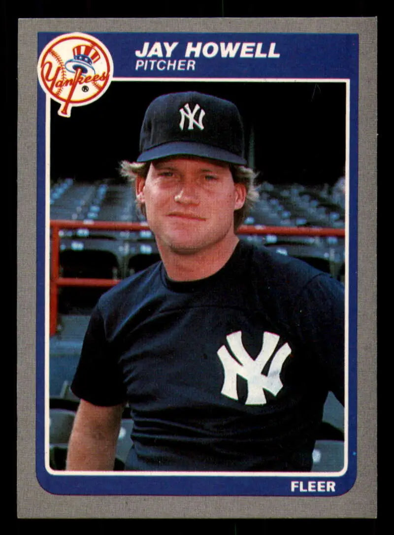 1985 Fleer #131 Jay Howell EX Excellent New York Yankees Baseball Card - Baseball Card Single
