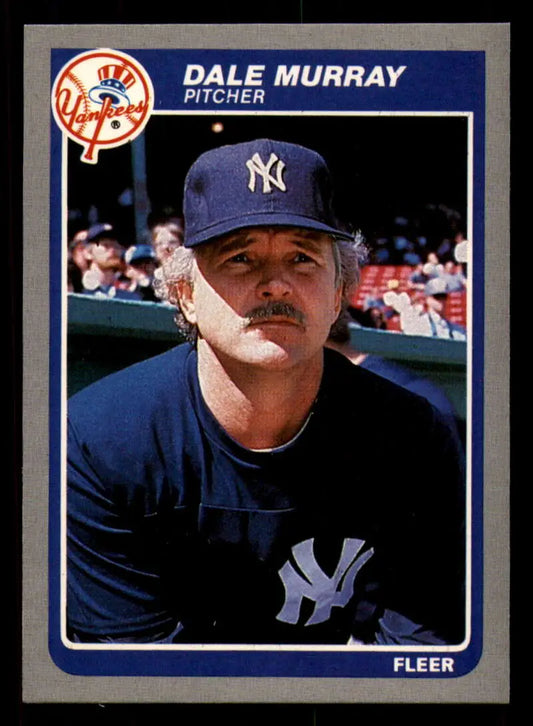 1985 Fleer #137 Dale Murray EX Excellent New York Yankees Baseball Card - Baseball Card Single