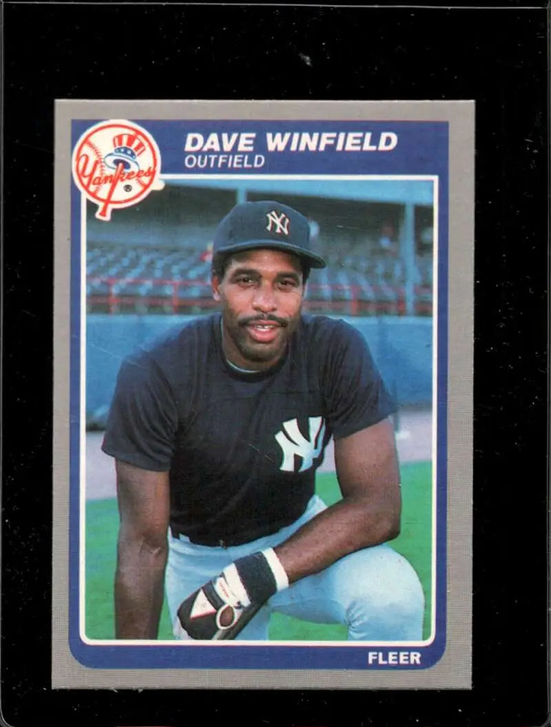 1985 Fleer #146 Dave Winfield EX Excellent New York Yankees Baseball Card - Baseball Card Single