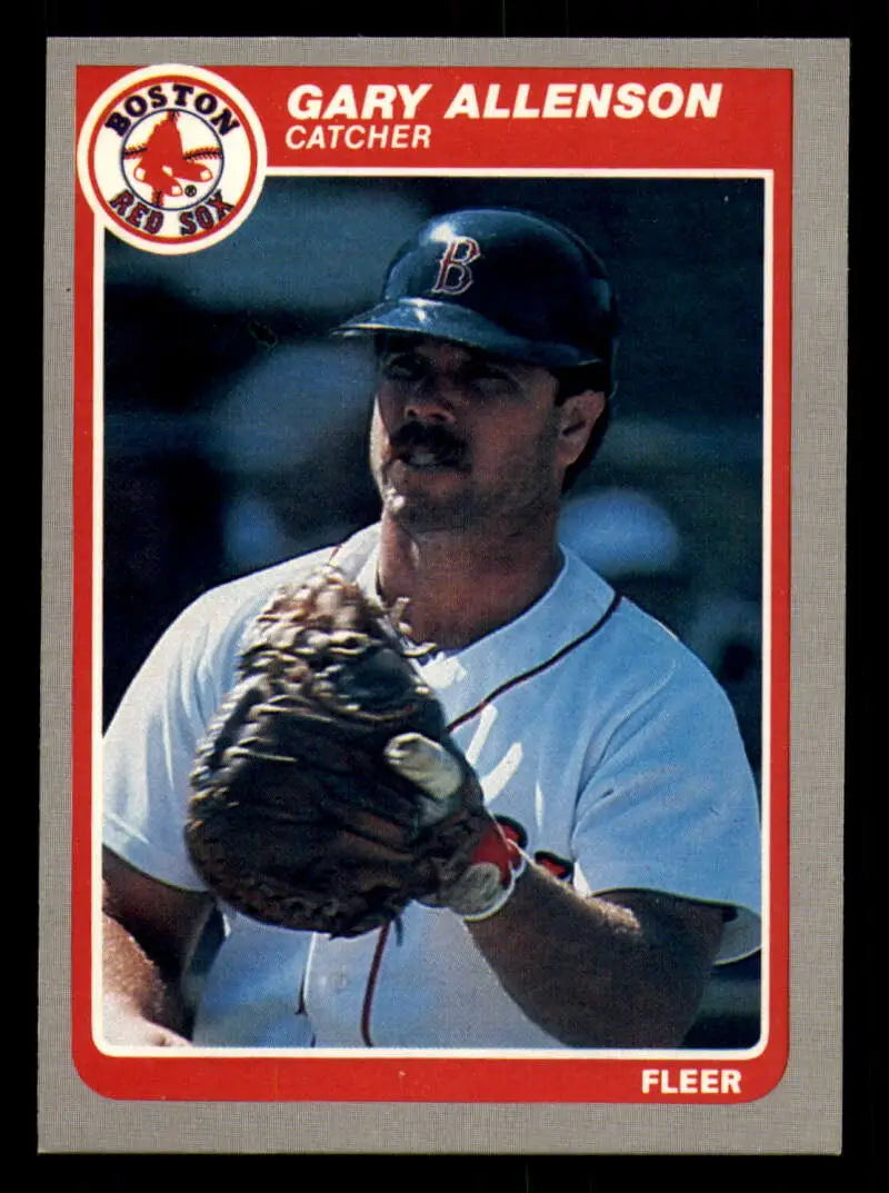 1985 Fleer #148 Gary Allenson EX Excellent Boston Red Sox Baseball Card - Baseball Card Single