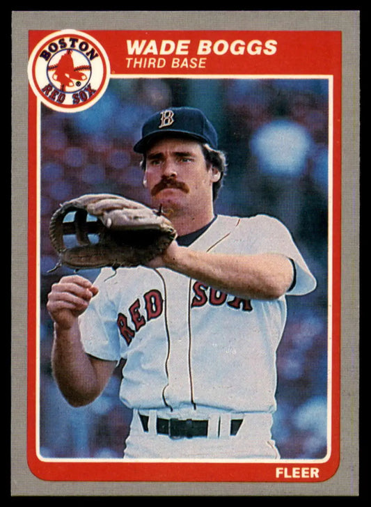 1985 Fleer #151 Wade Boggs EX Excellent Boston Red Sox Baseball Card - Baseball Card Single