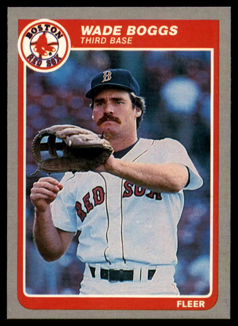 1985 Fleer #151 Wade Boggs EX Excellent Boston Red Sox Baseball Card - Baseball Card Single