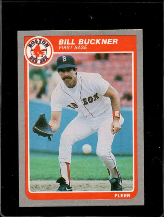 1985 Fleer #153 Bill Buckner EX Excellent Boston Red Sox Baseball Card - Baseball Card Single