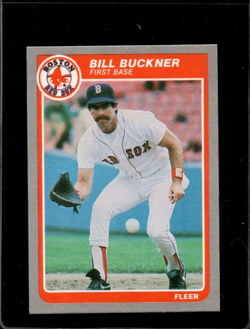 1985 Fleer #153 Bill Buckner EX Excellent Boston Red Sox Baseball Card - Baseball Card Single