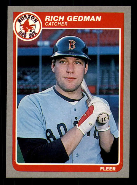1985 Fleer #159 Rich Gedman EX Excellent Boston Red Sox Baseball Card - Baseball Card Single