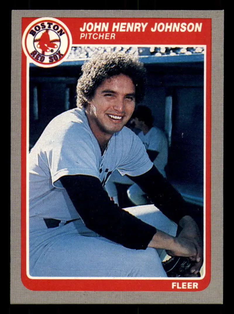 1985 Fleer #162 John Henry Johnson EX Excellent Boston Red Sox Baseball Card - Baseball Card Single