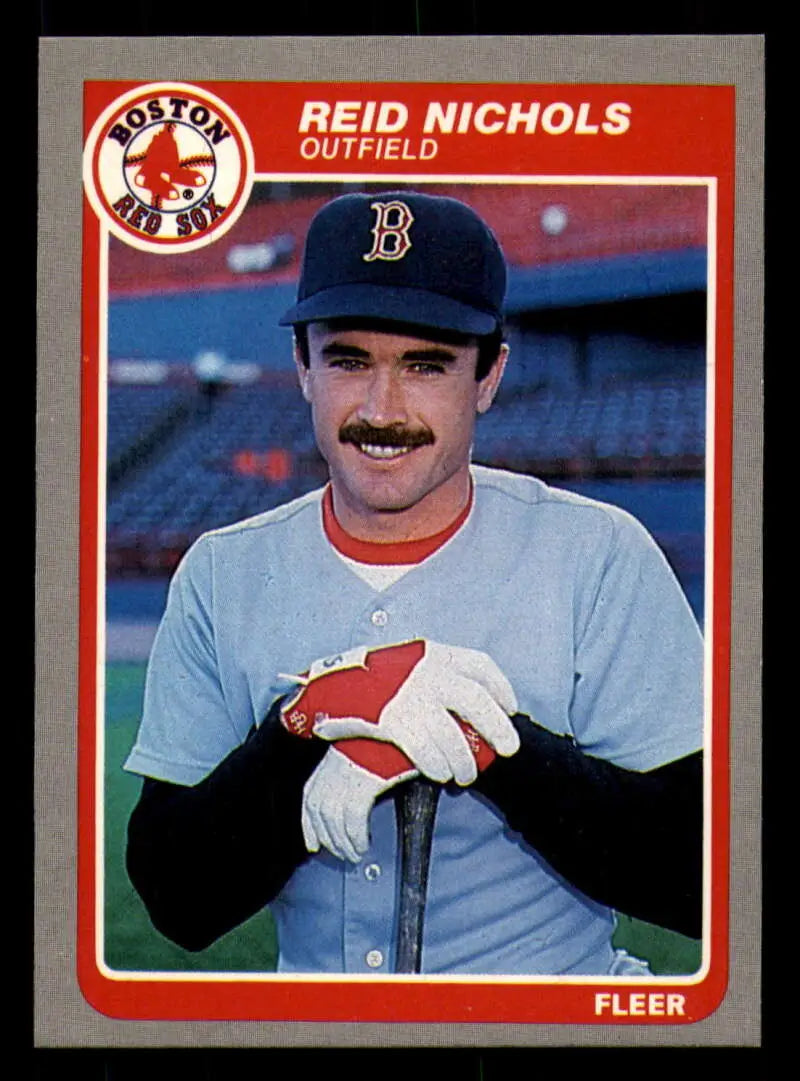 1985 Fleer #164 Reid Nichols EX Excellent Boston Red Sox Baseball Card - Baseball Card Single