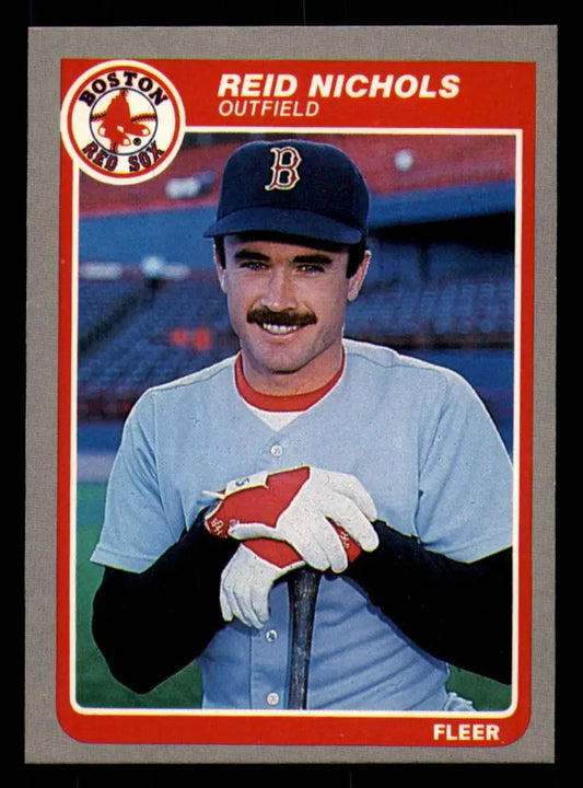 1985 Fleer #164 Reid Nichols EX Excellent Boston Red Sox Baseball Card - Baseball Card Single