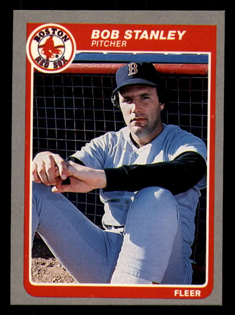 1985 Fleer #169 Bob Stanley EX Excellent Boston Red Sox Baseball Card - Baseball Card Single