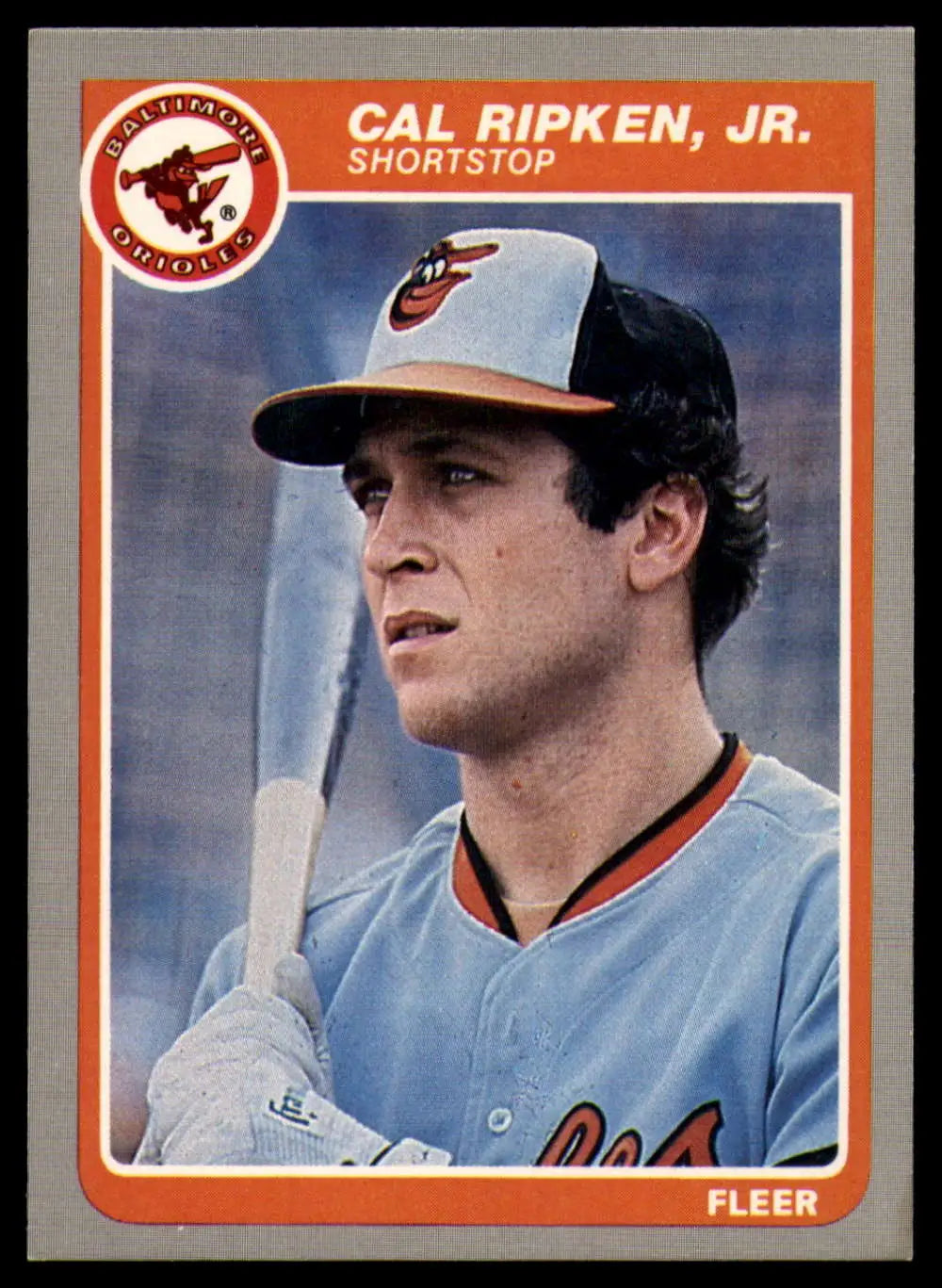 1985 Fleer #187 Cal Ripken Jr. EX Excellent Baltimore Orioles Baseball Card - Baseball Card Single