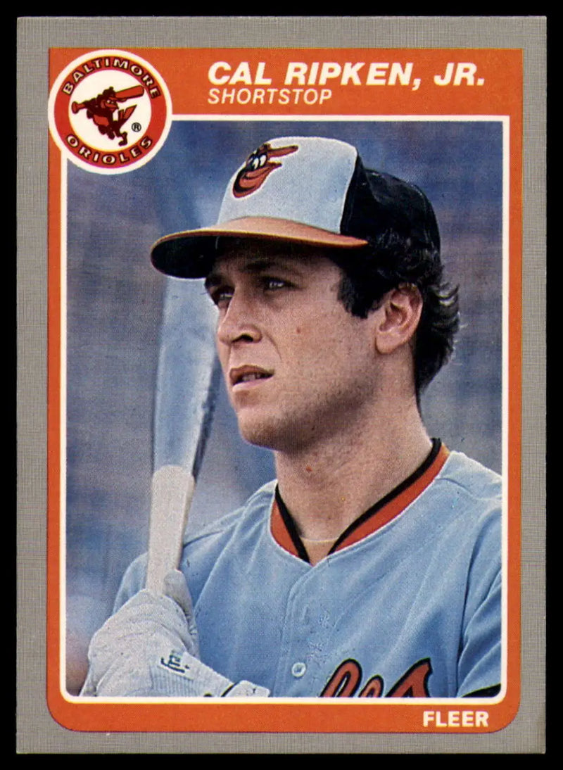 1985 Fleer #187 Cal Ripken Jr. EX Excellent Baltimore Orioles Baseball Card - Baseball Card Single