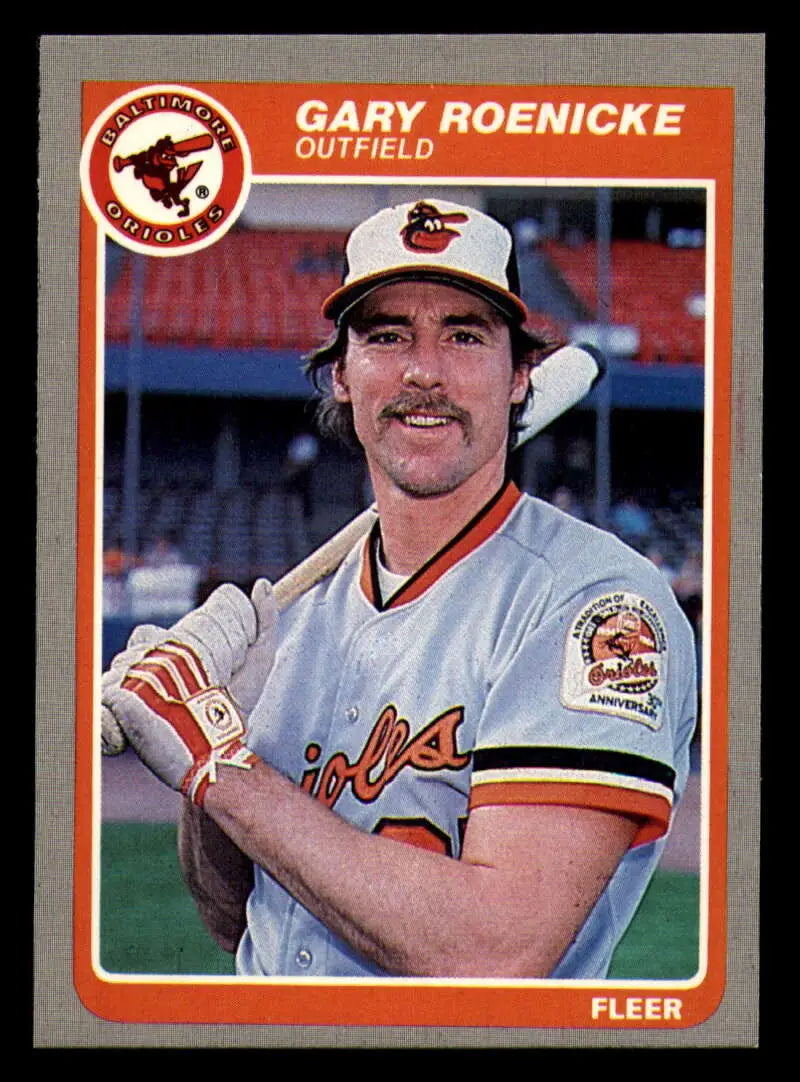 1985 Fleer #188 Gary Roenicke EX Excellent Baltimore Orioles Baseball Card - Baseball Card Single
