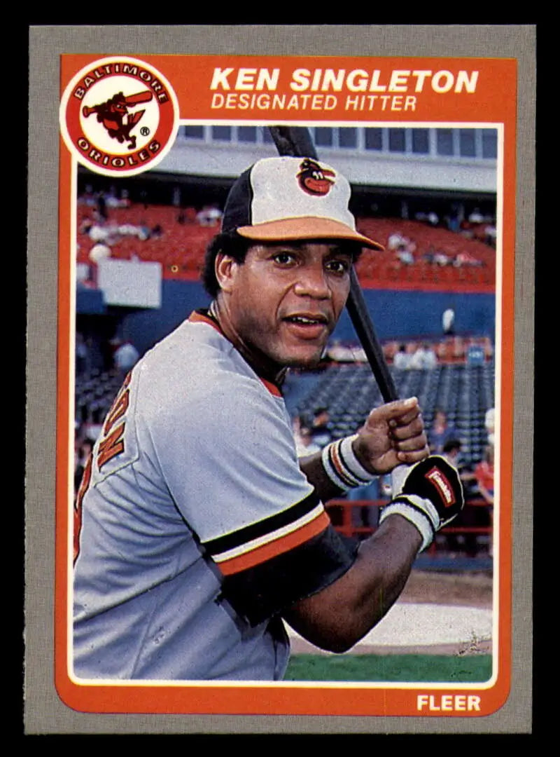 1985 Fleer #191 Ken Singleton EX Excellent Baltimore Orioles Baseball Card - Baseball Card Single
