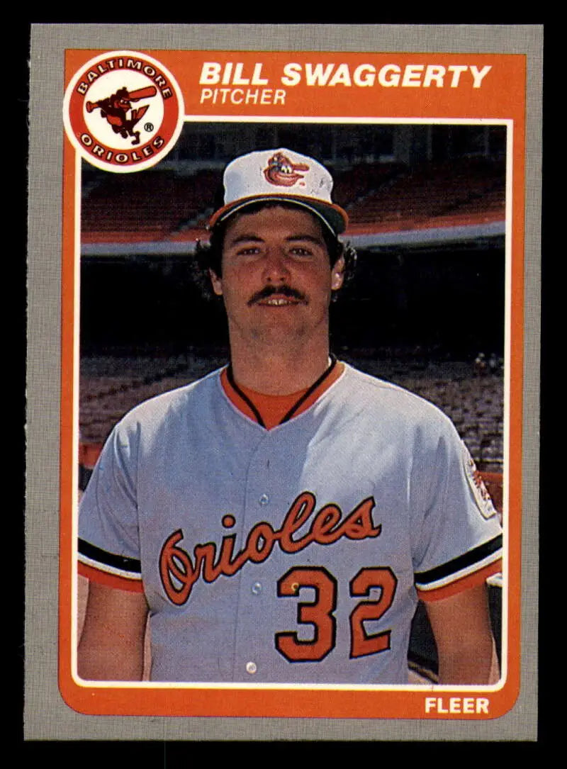 1985 Fleer #193 Bill Swaggerty EX Excellent Baltimore Orioles Baseball Card - Baseball Card Single