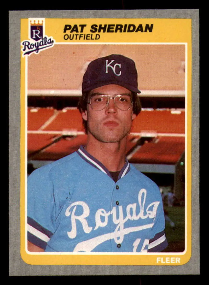 1985 Fleer #213 Pat Sheridan EX Excellent Kansas City Royals Baseball Card - Baseball Card Single