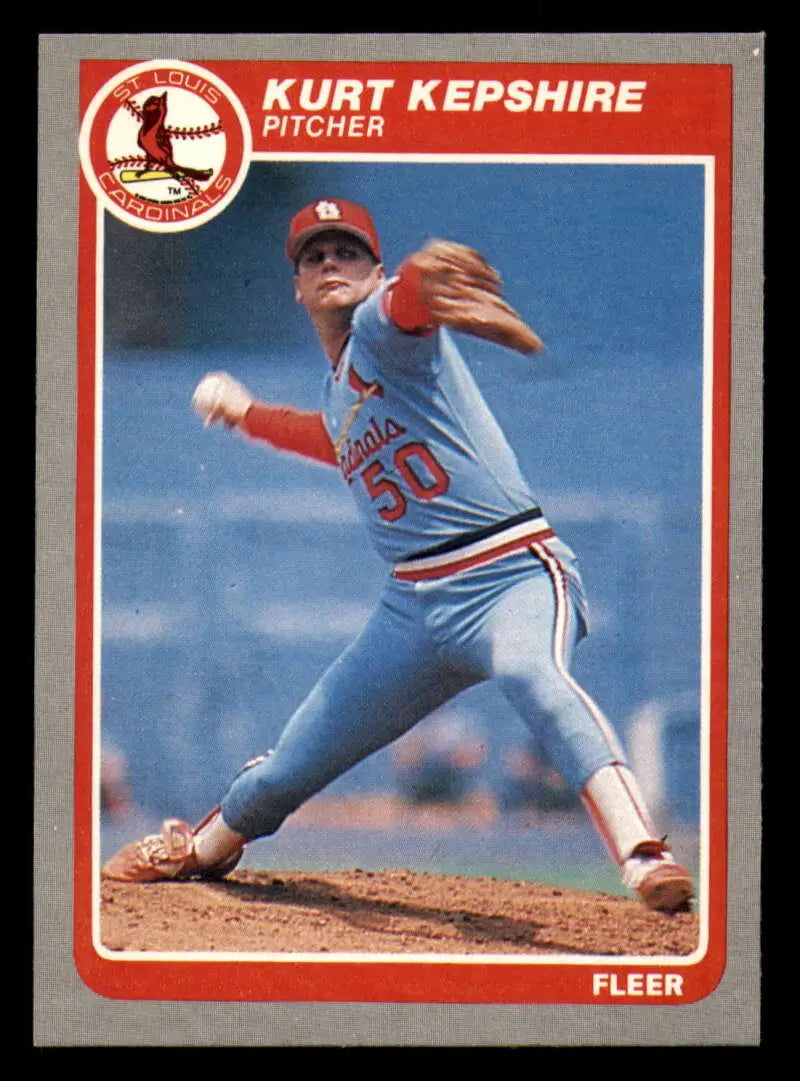 1985 Fleer #230 Kurt Kepshire EX Excellent RC Rookie St. Louis Cardinals Baseball Card - Baseball Card Single