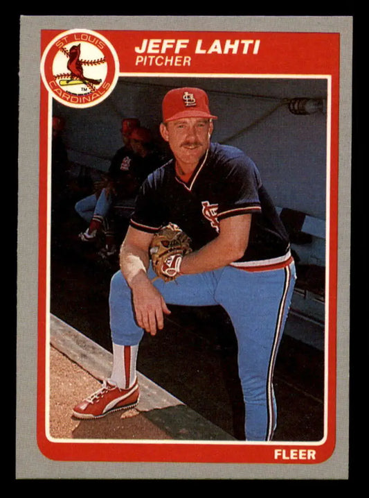1985 Fleer #231 Jeff Lahti EX Excellent St. Louis Cardinals Baseball Card - Baseball Card Single