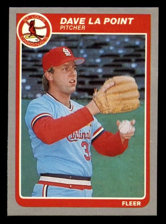 1985 Fleer #233 Dave LaPoint EX Excellent St. Louis Cardinals Baseball Card - Baseball Card Single