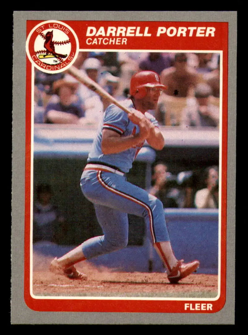 1985 Fleer #237 Darrell Porter EX Excellent St. Louis Cardinals Baseball Card - Baseball Card Single