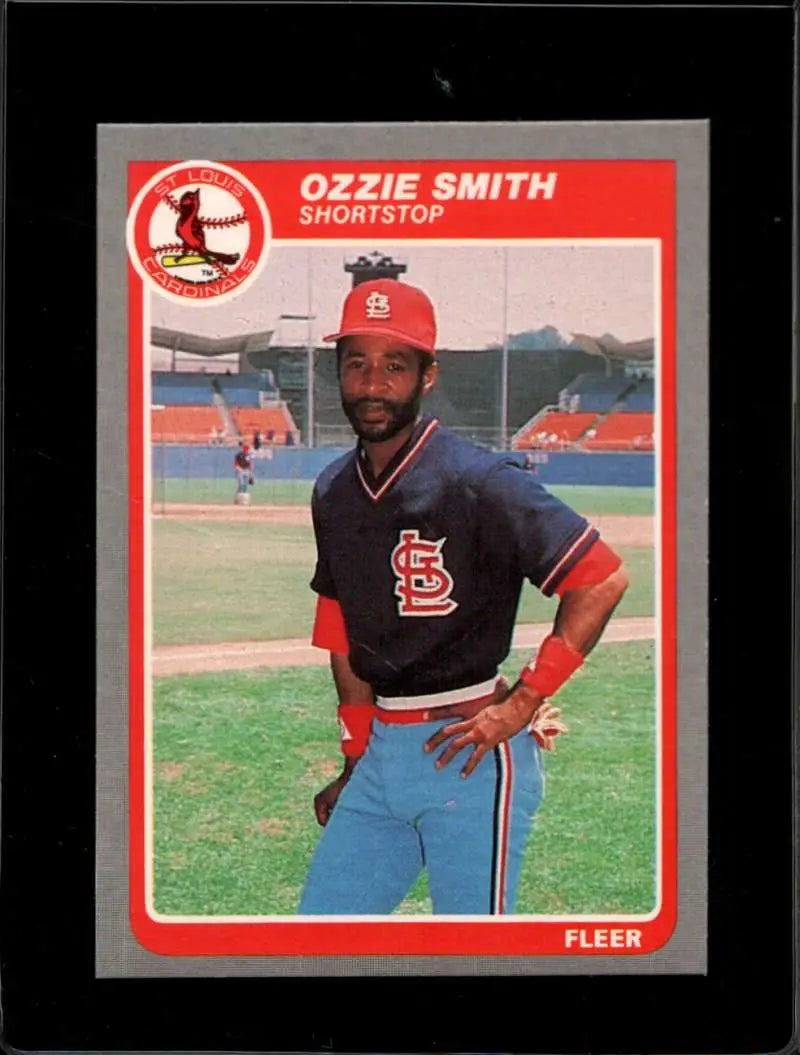 1985 Fleer #240 Ozzie Smith EX Excellent St. Louis Cardinals Baseball Card - Baseball Card Single