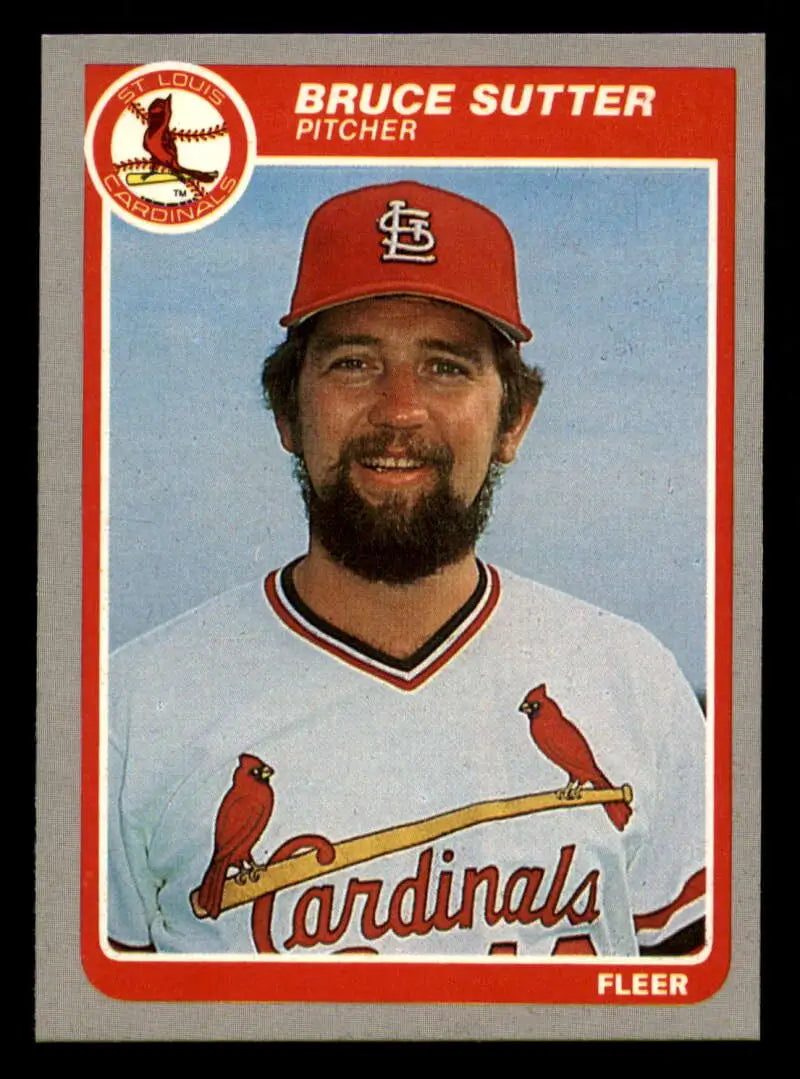 1985 Fleer #241 Bruce Sutter EX Excellent St. Louis Cardinals Baseball Card - Baseball Card Single
