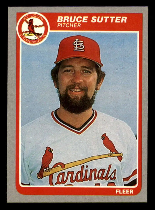 1985 Fleer #241 Bruce Sutter EX Excellent St. Louis Cardinals Baseball Card - Baseball Card Single