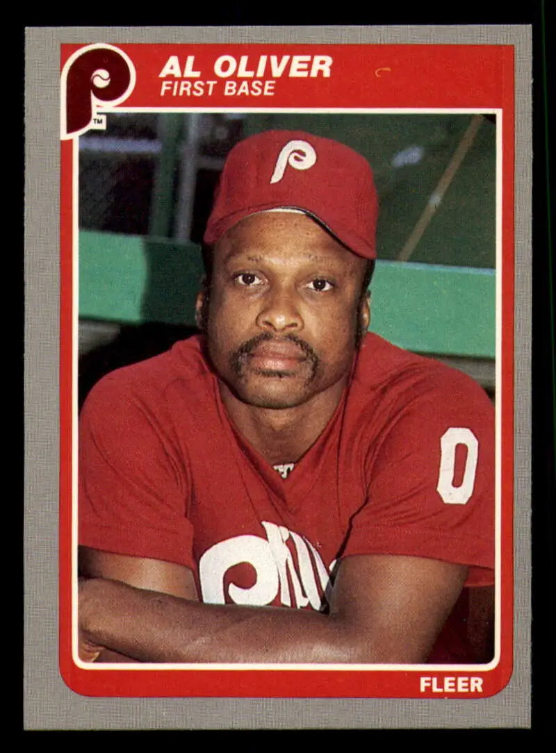 1985 Fleer #262 Al Oliver EX Excellent Philadelphia Phillies Baseball Card - Baseball Card Single