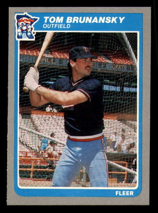 1985 Fleer #271 Tom Brunansky EX Excellent Minnesota Twins Baseball Card - Baseball Card Single