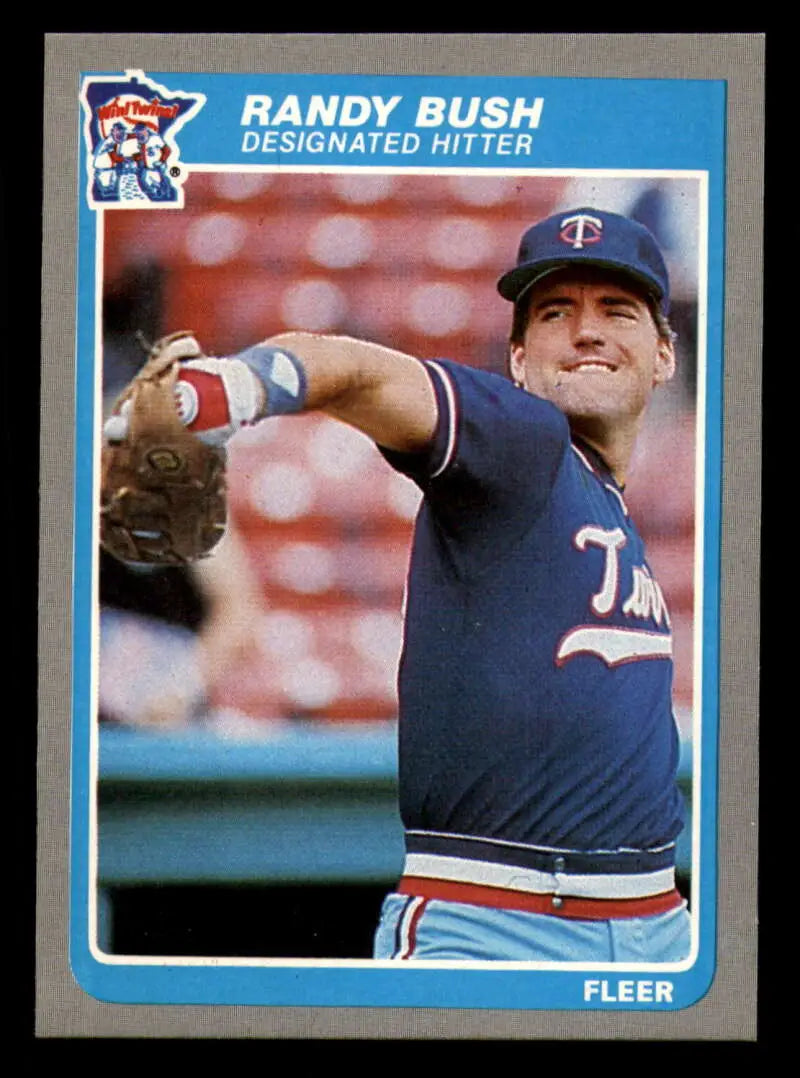 1985 Fleer #272 Randy Bush EX Excellent Minnesota Twins Baseball Card - Baseball Card Single