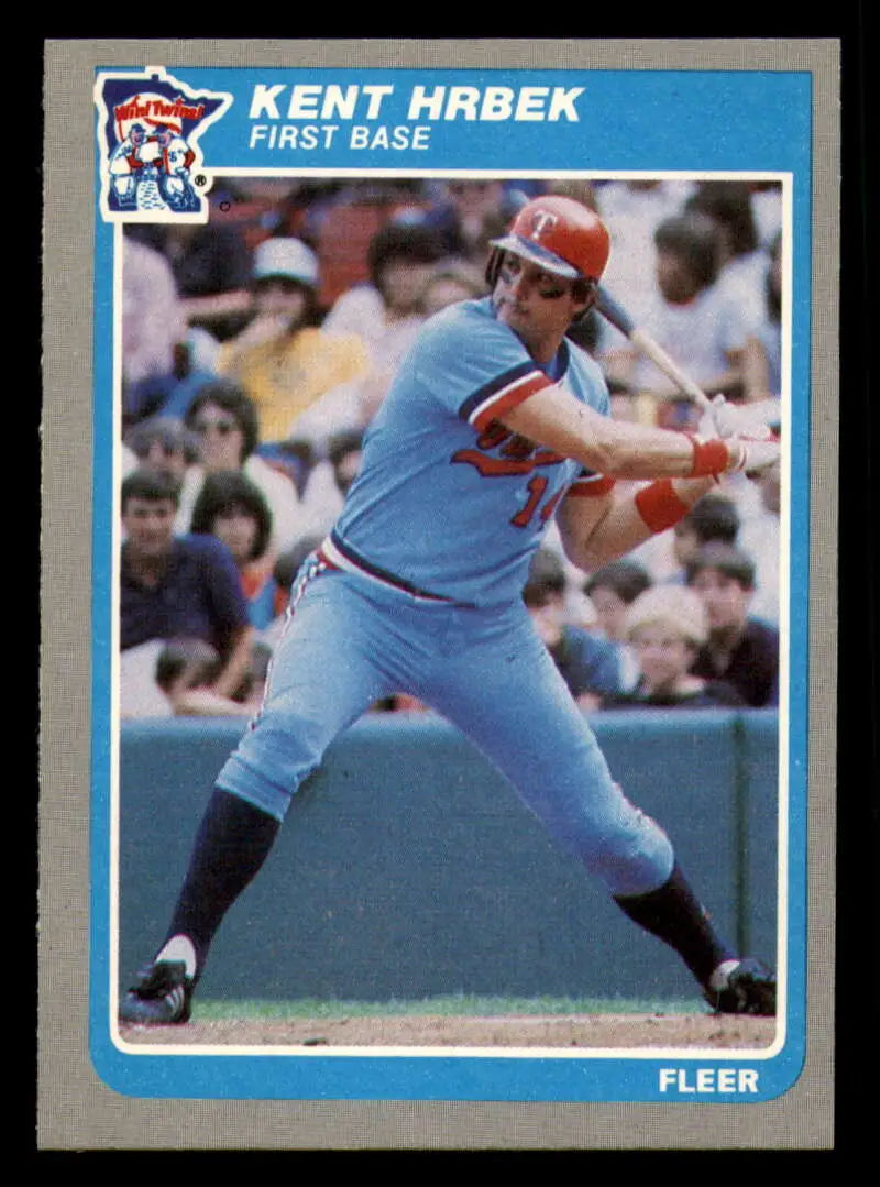 1985 Fleer #281 Kent Hrbek EX Excellent Minnesota Twins Baseball Card - Baseball Card Single