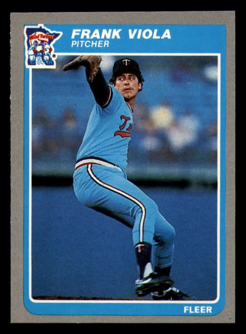 1985 Fleer #291 Frank Viola EX Excellent Minnesota Twins Baseball Card - Baseball Card Single