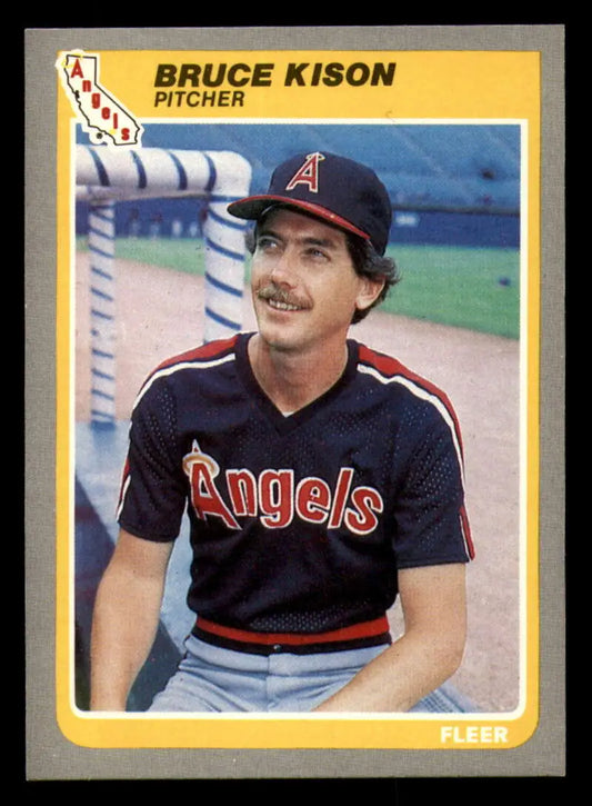 1985 Fleer #306 Bruce Kison EX Excellent California Angels Baseball Card - Baseball Card Single