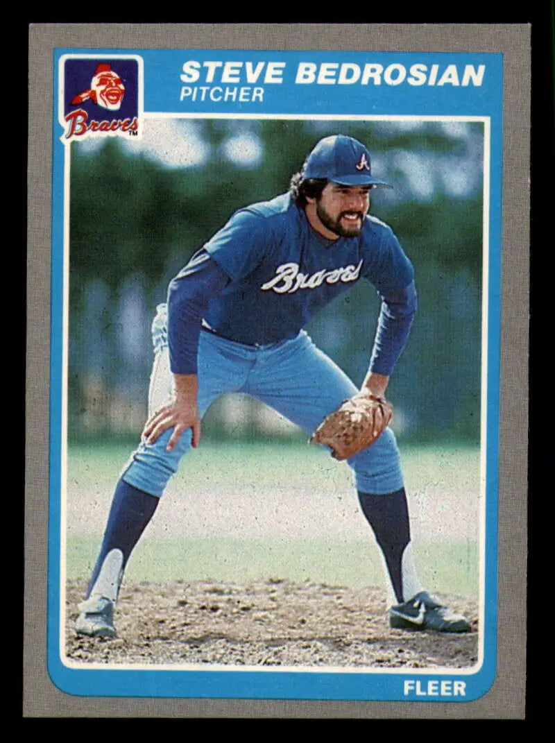 1985 Fleer #319 Steve Bedrosian EX Excellent Atlanta Braves Baseball Card