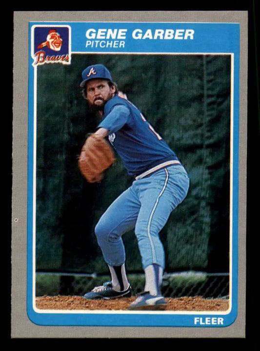 1985 Fleer #325 Gene Garber EX Excellent Atlanta Braves Baseball Card - Baseball Card Single
