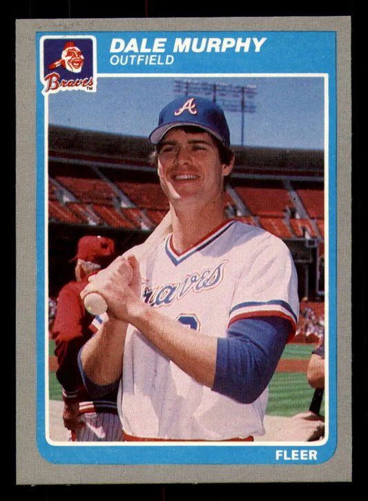 1985 Fleer #335 Dale Murphy EX Excellent Atlanta Braves Baseball Card - Baseball Card Single