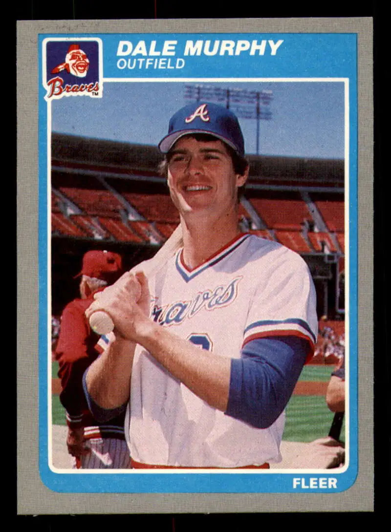 1985 Fleer #335 Dale Murphy EX Excellent Atlanta Braves Baseball Card - Baseball Card Single