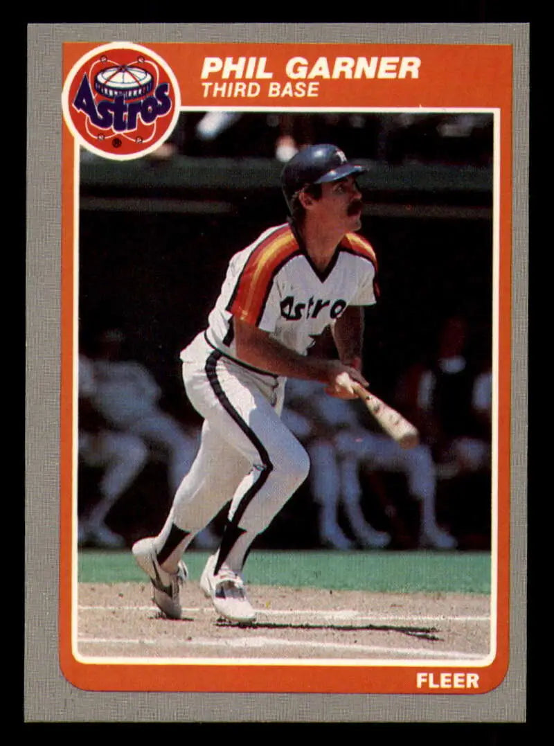 1985 Fleer #351 Phil Garner EX Excellent Houston Astros Baseball Card - Baseball Card Single