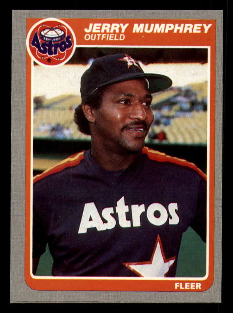 1985 Fleer #354 Jerry Mumphrey EX Excellent Houston Astros Baseball Card - Baseball Card Single